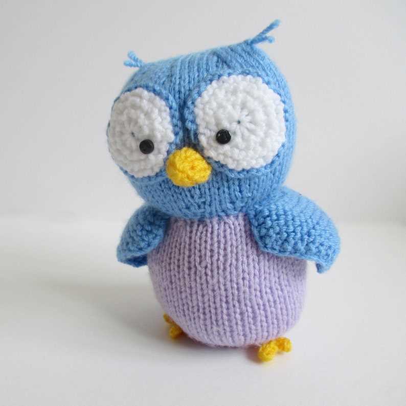 Owl toy knitting pattern