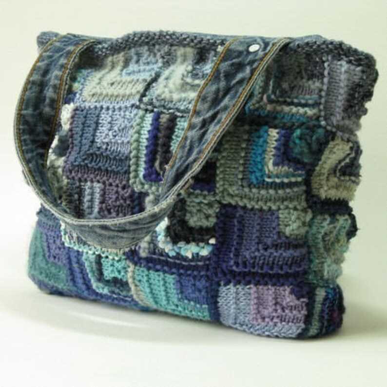 Knit messenger bag pattern