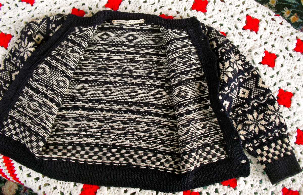 Knit fair isle sweater pattern