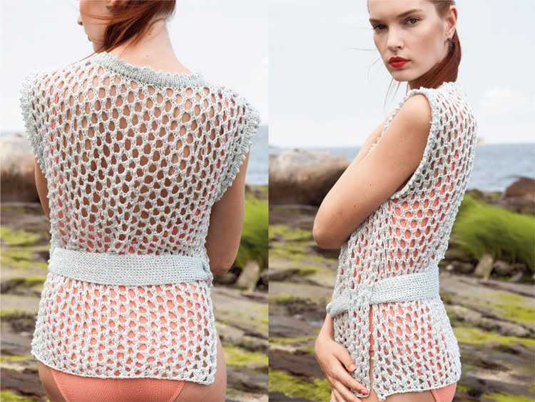 Knit mesh top pattern