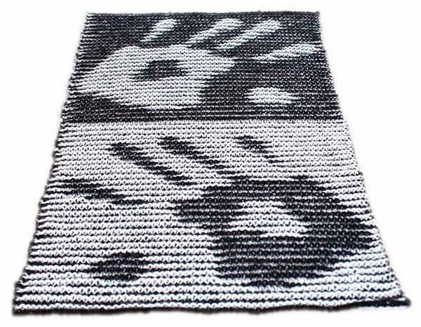 Illusion knitting pattern