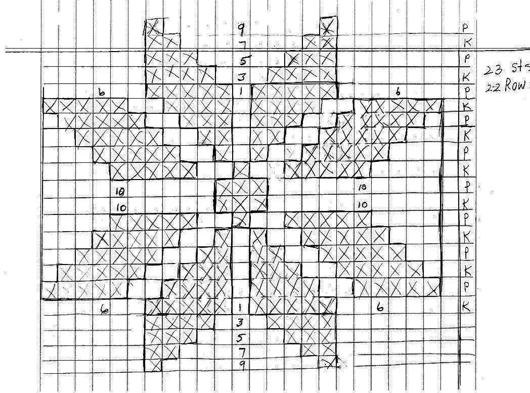 How to knit snowflake pattern