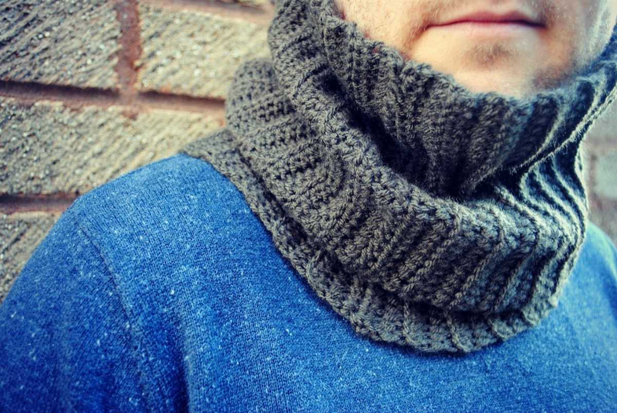 Free mens cowl knitting pattern