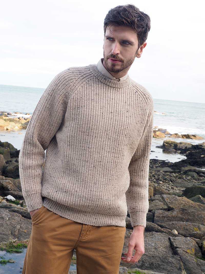Irish fisherman knit sweater pattern