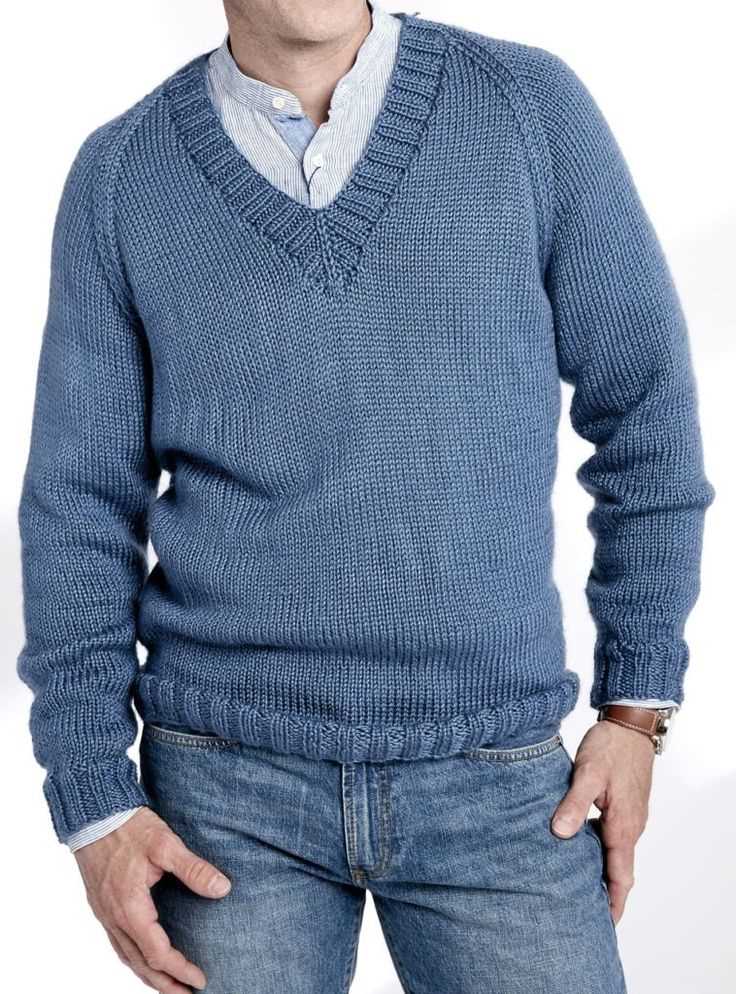 Knitting pattern v neck sweater