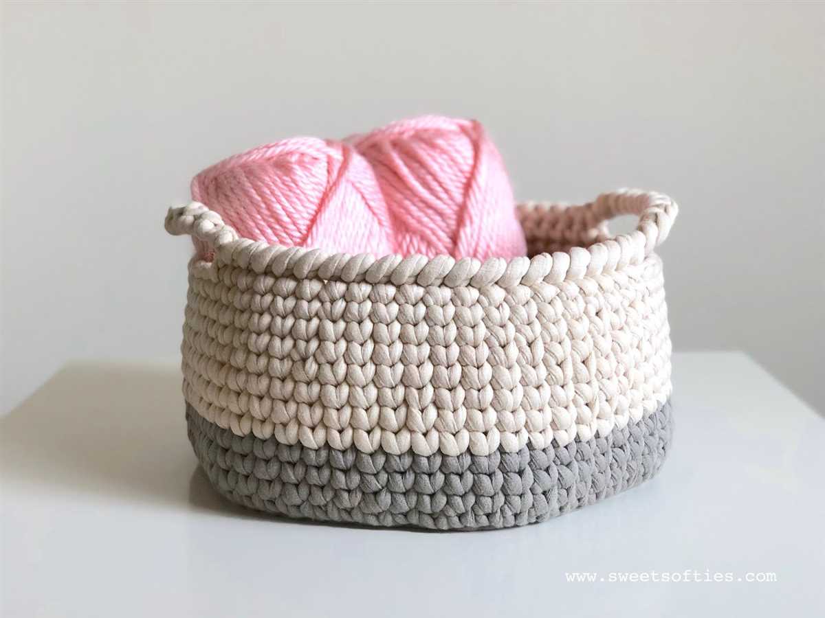Knitted basket patterns