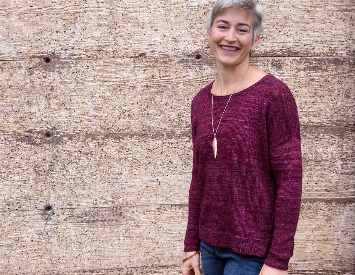Plain sweater knitting pattern