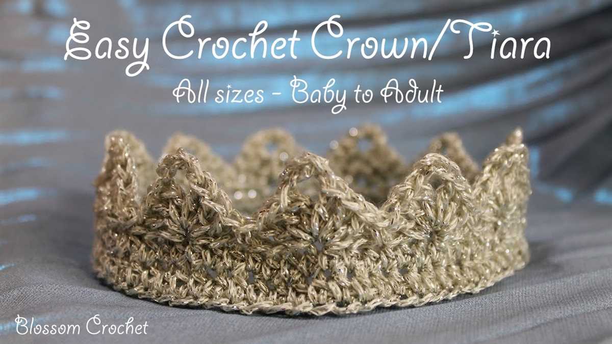 Knitted crown pattern