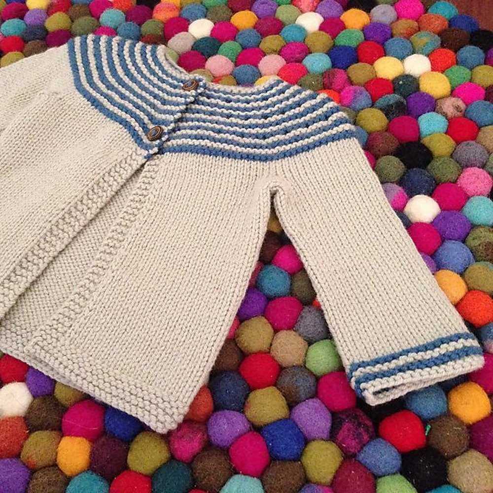 Knit baby cardigan pattern