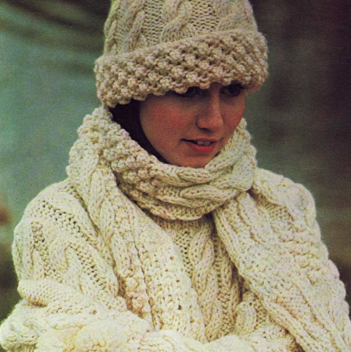 Wool cap knitting pattern