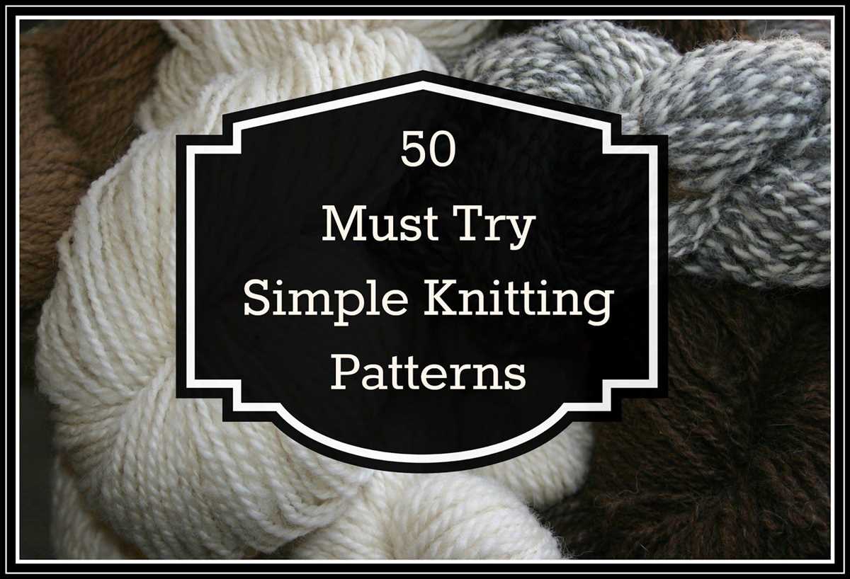 Keep it simple knitting patterns