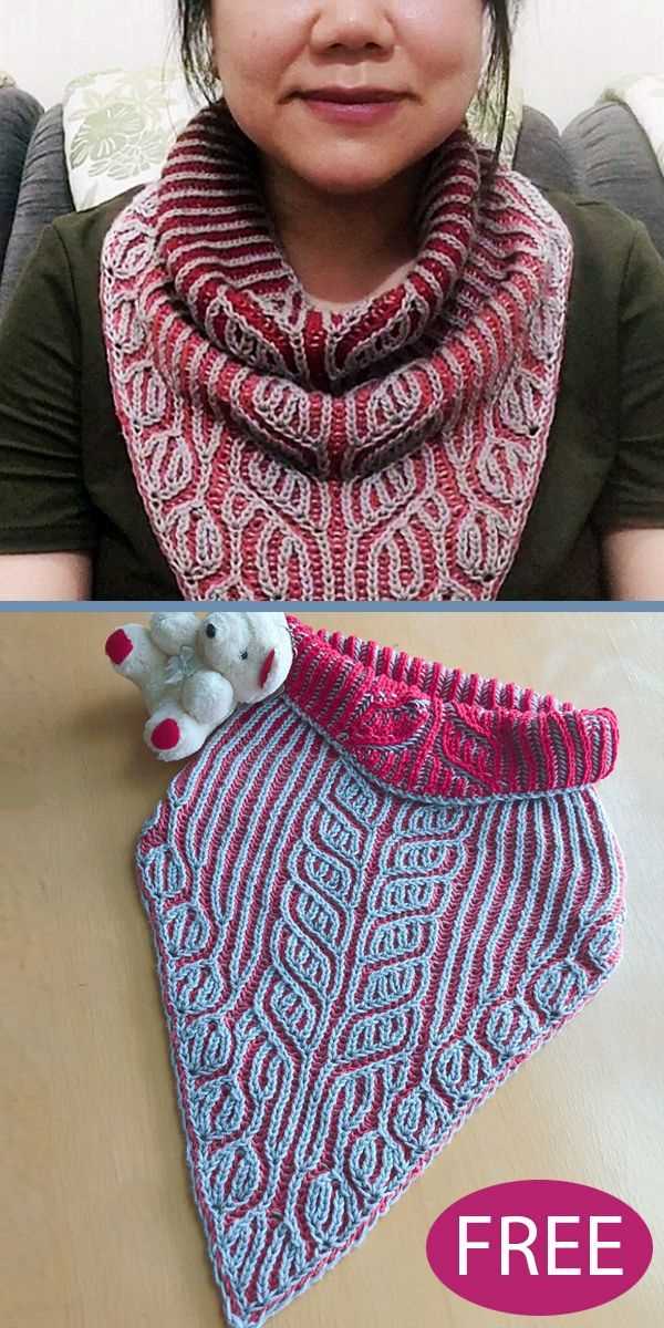 Bandana cowl knitting patterns