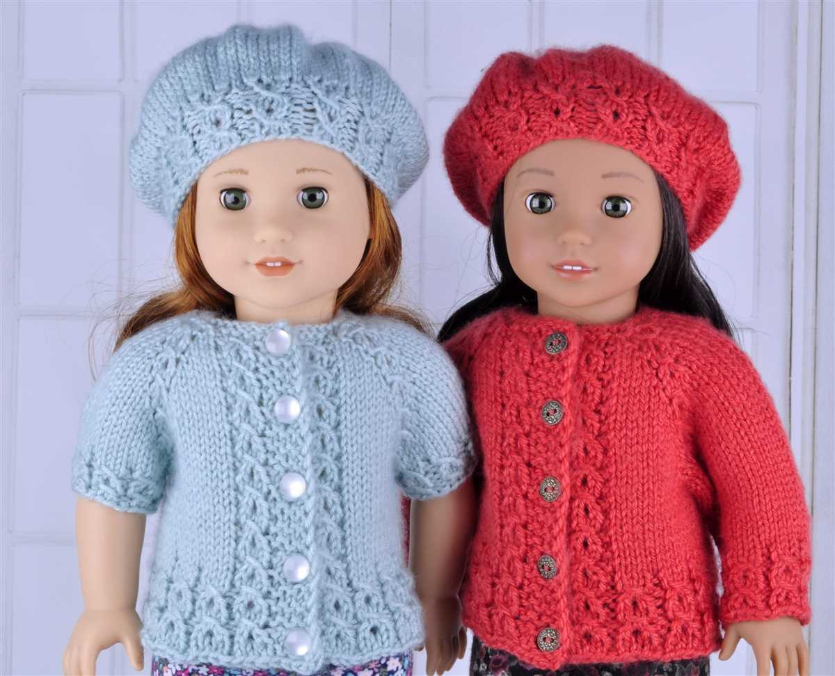 Free knitting patterns for our generation dolls