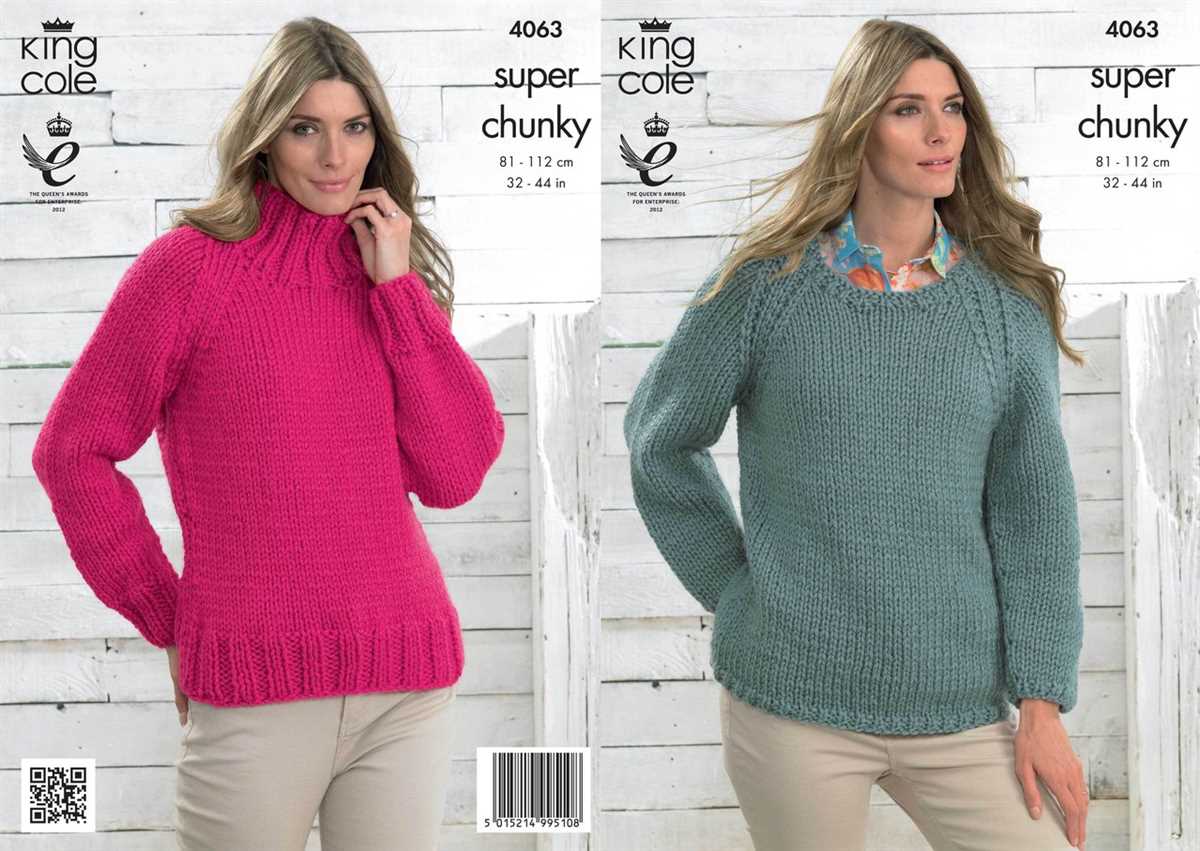 King cole plus size knitting patterns