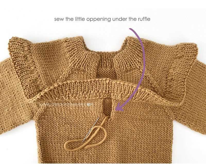 Ruffle knitting pattern