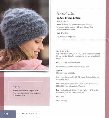 Hat knitting pattern size 8 needles