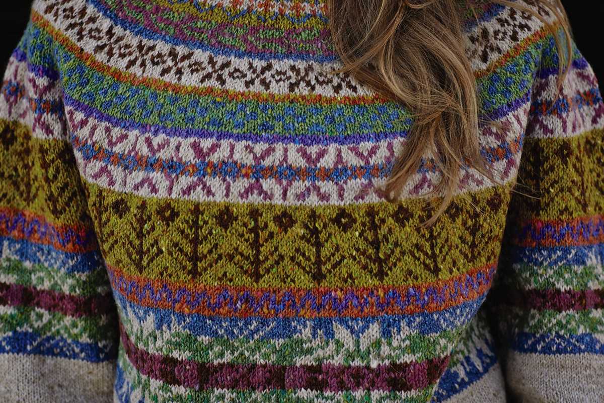 Knit fair isle sweater pattern