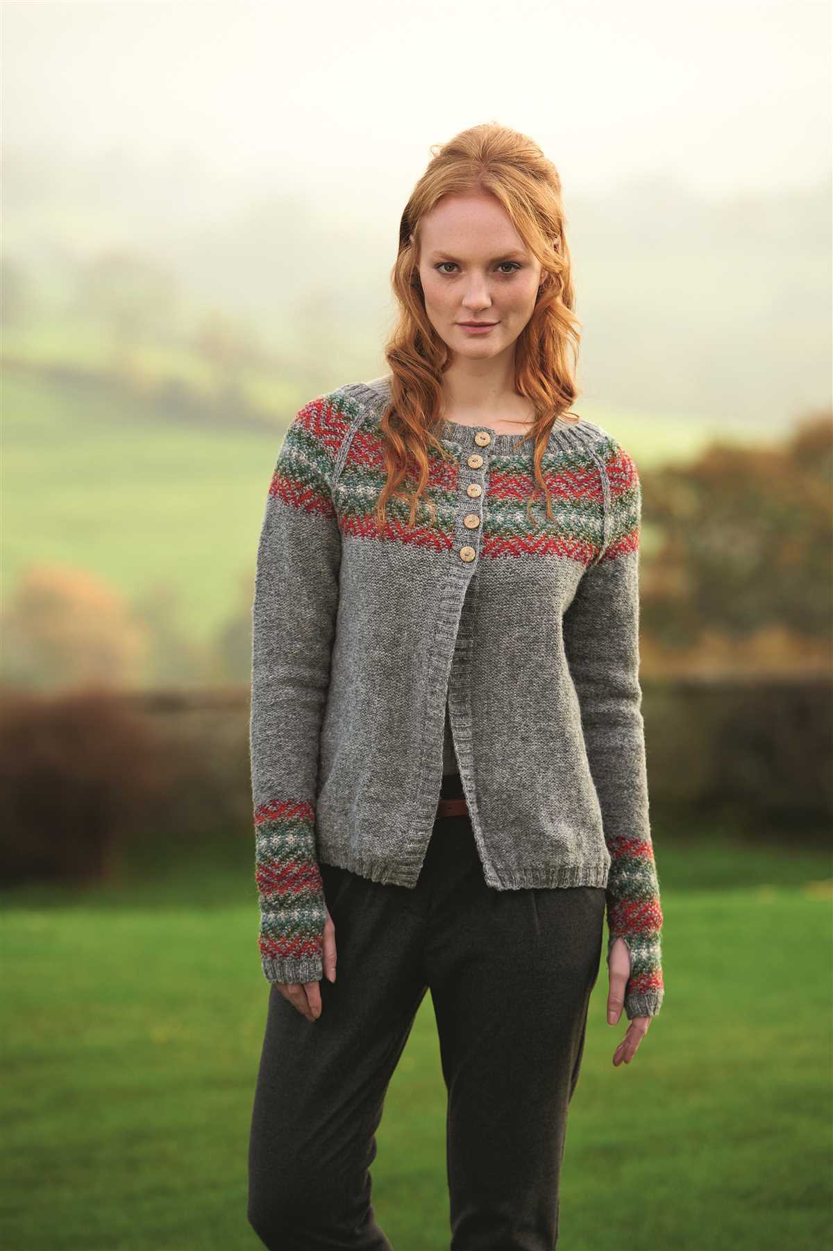 Knit fair isle sweater pattern