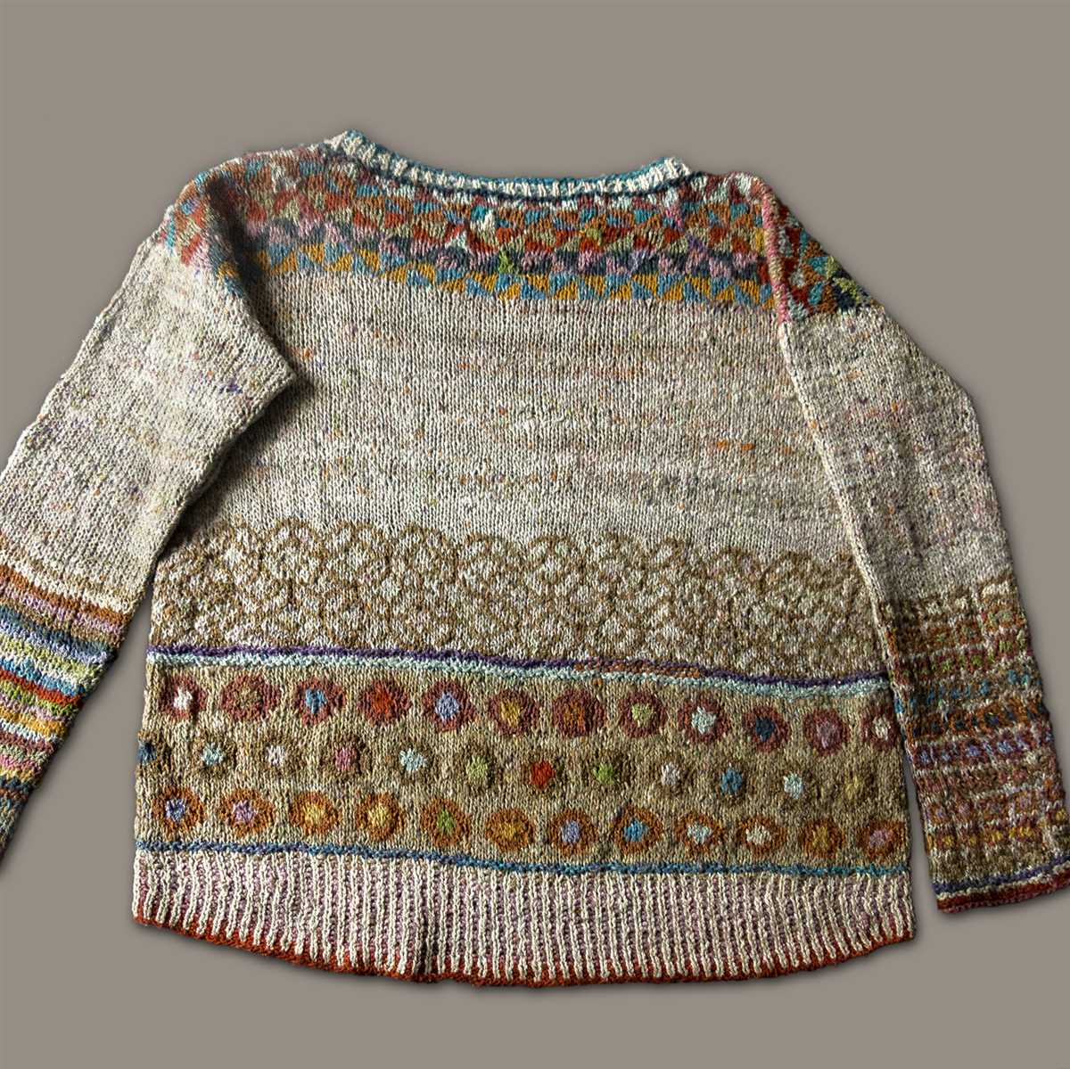 Knit fair isle sweater pattern
