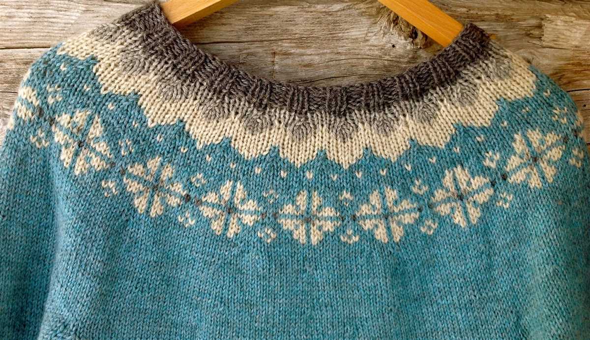 Knit fair isle sweater pattern