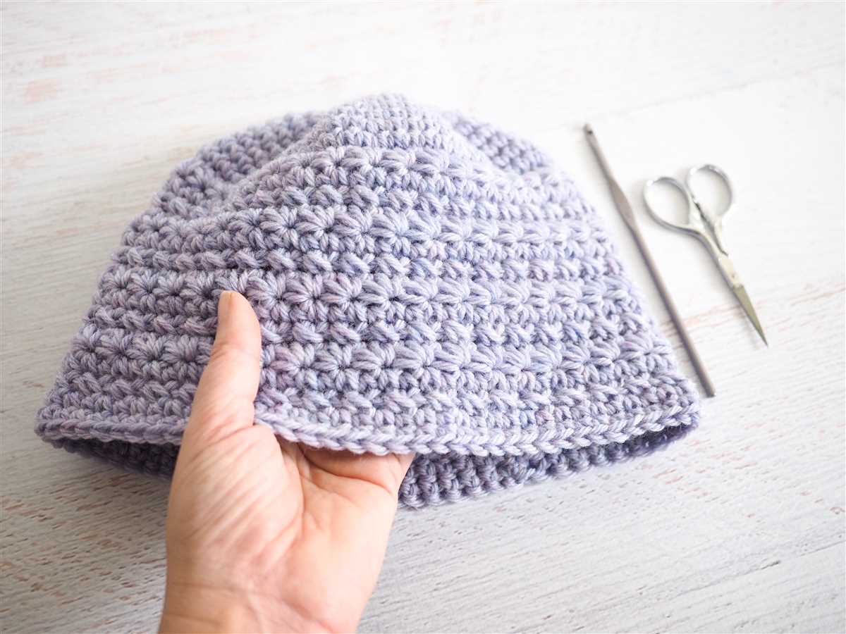 Knit hat pattern in the round