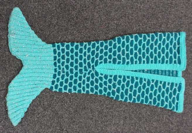 Knit mermaid tail blanket pattern