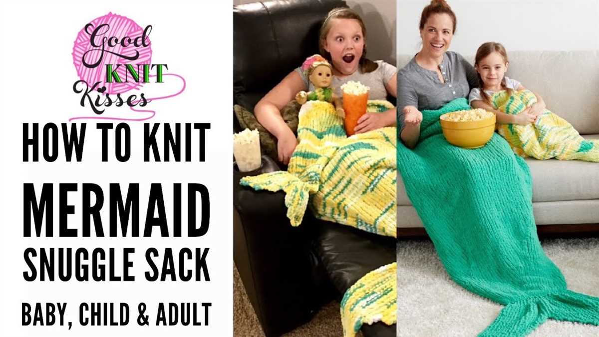 Knit mermaid tail pattern