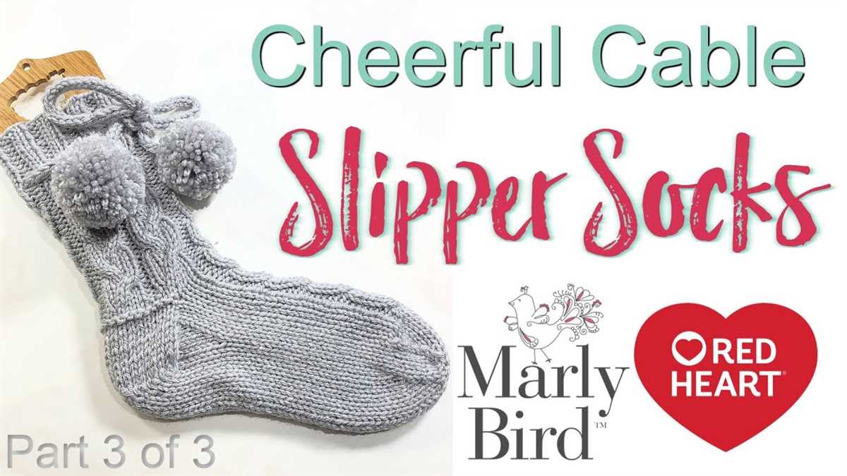 Knit slipper socks pattern
