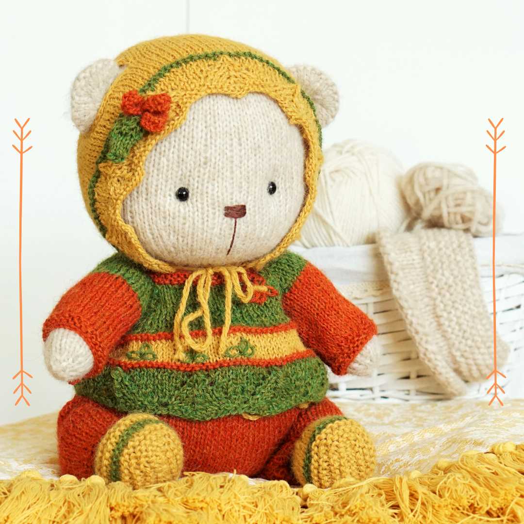Knit teddy bear pattern