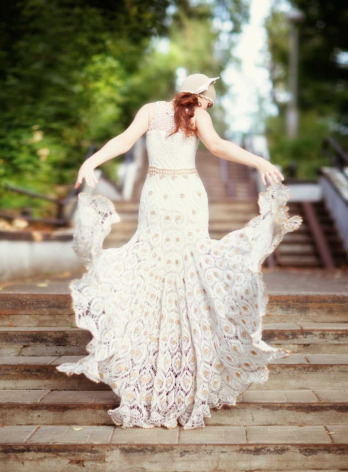 Knit wedding dress pattern