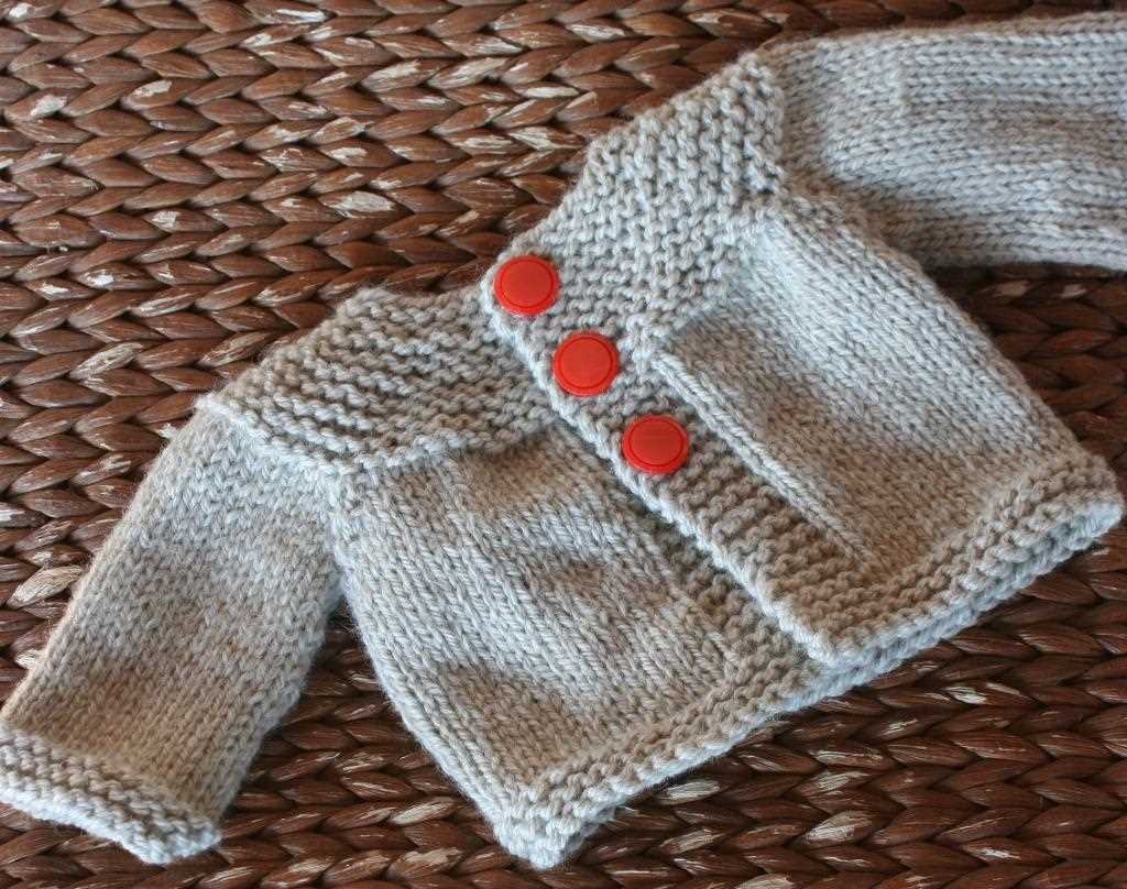 Knit baby cardigan pattern