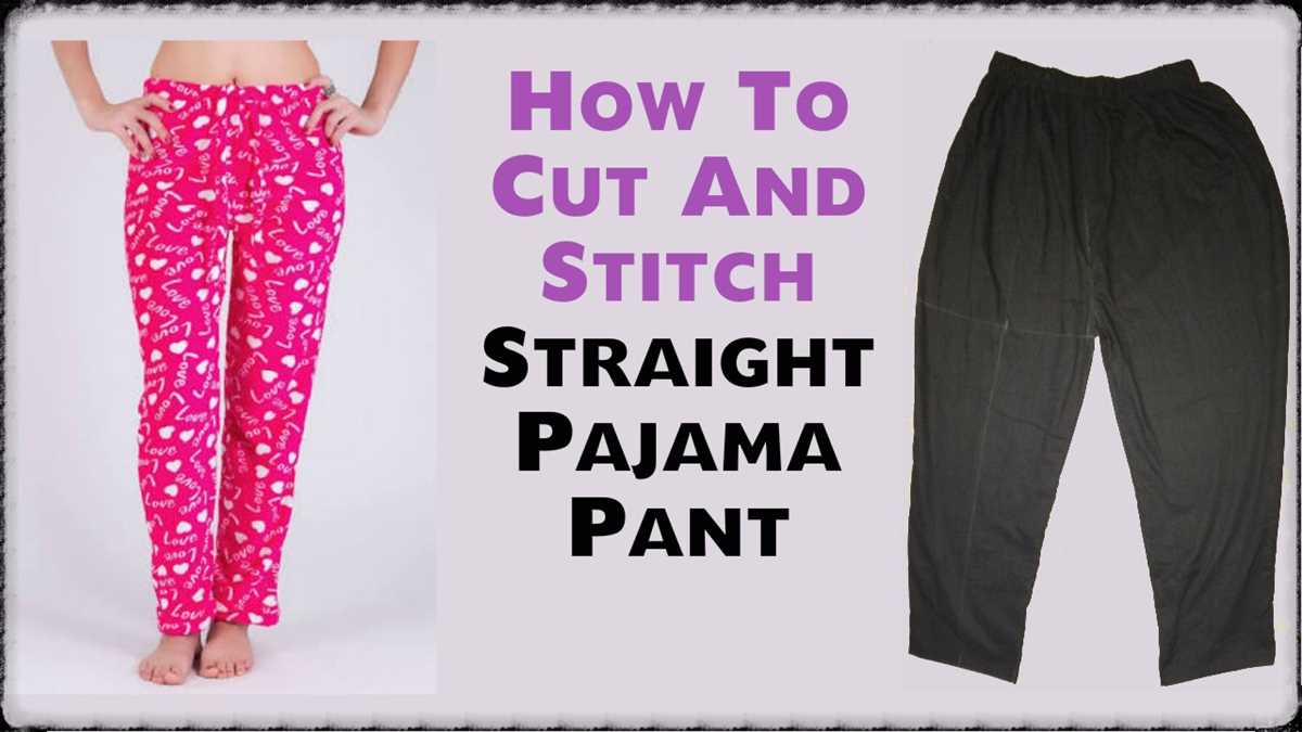 Knit pajama pants pattern