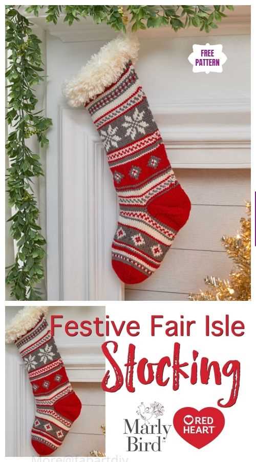 Knit patterns christmas stockings