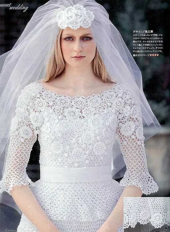 Knit wedding dress pattern