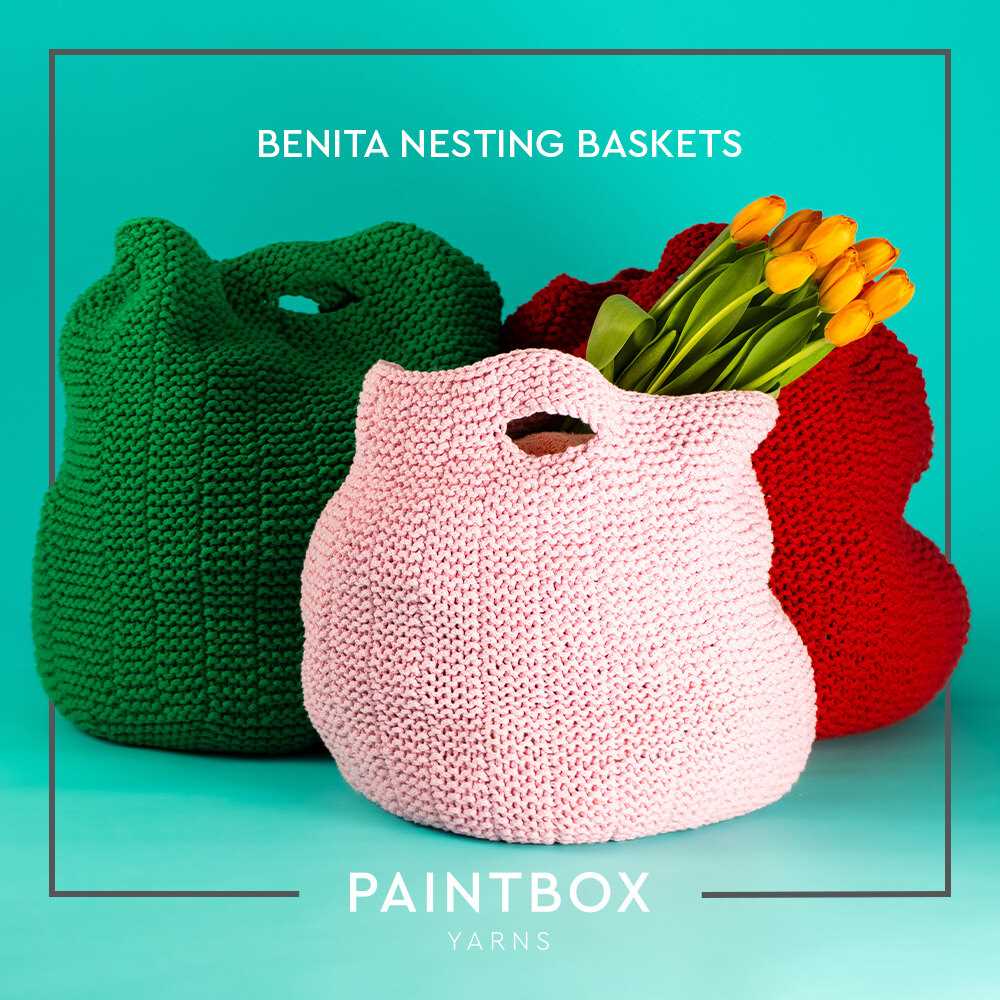 Knitted basket patterns