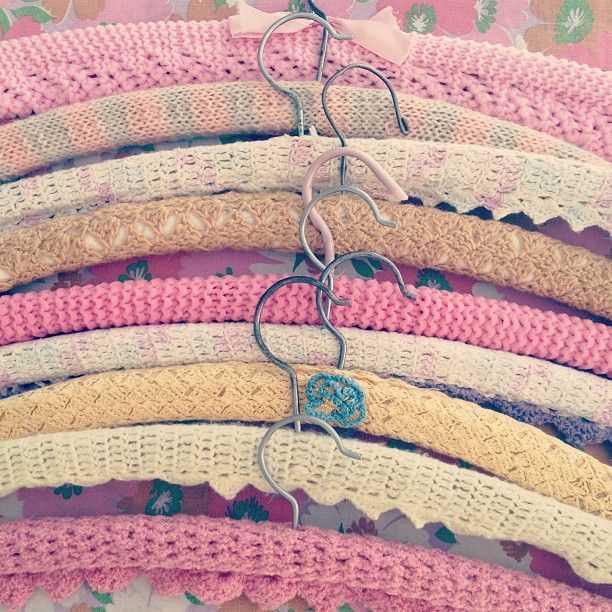 Knitted coat hanger patterns