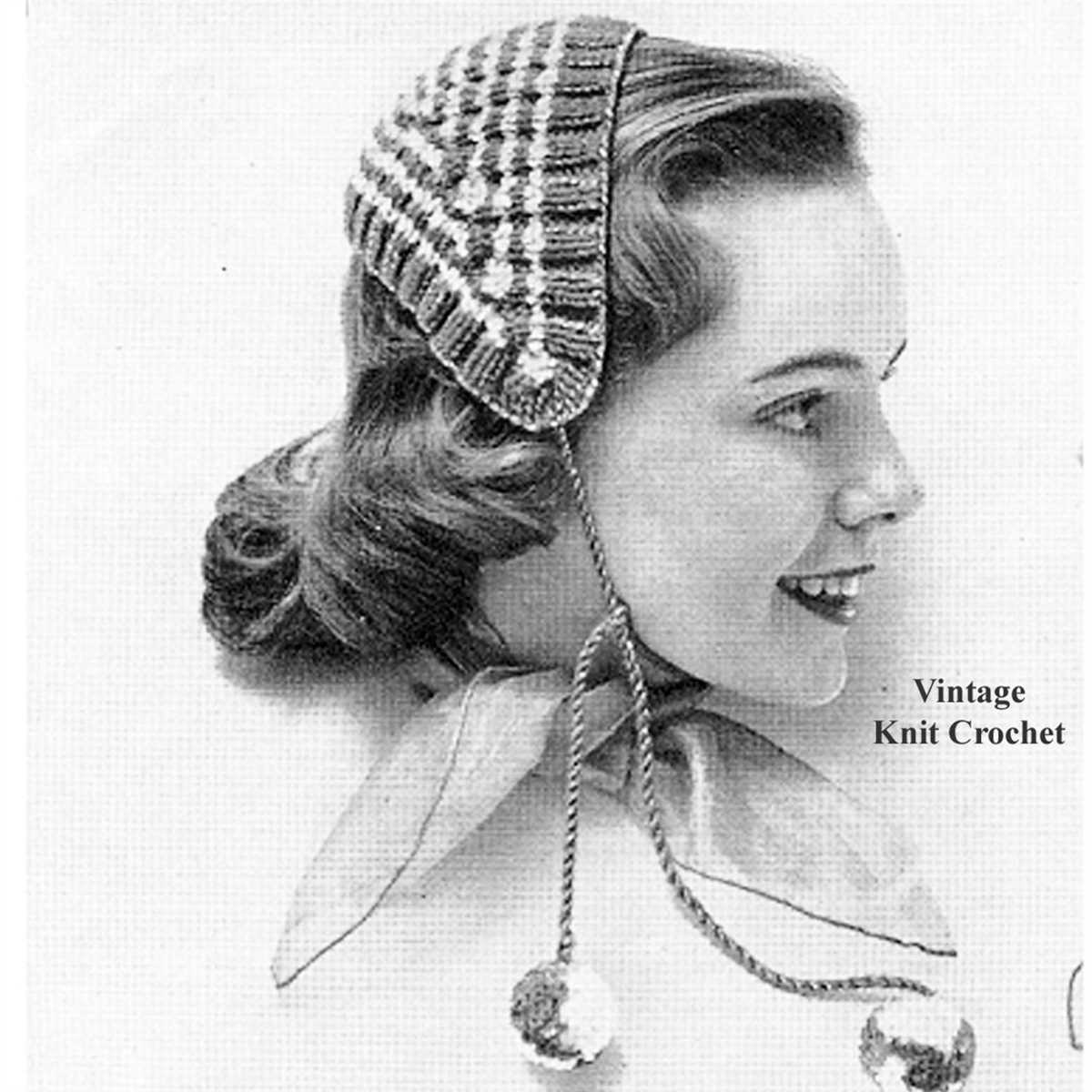 Knitted head scarf pattern