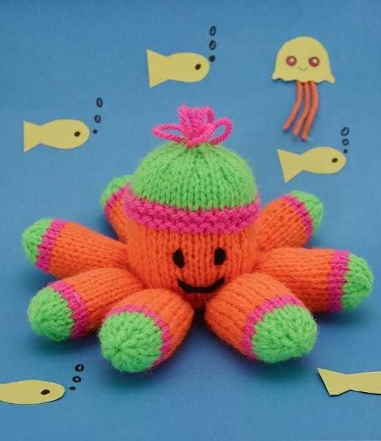 Knitted octopus pattern