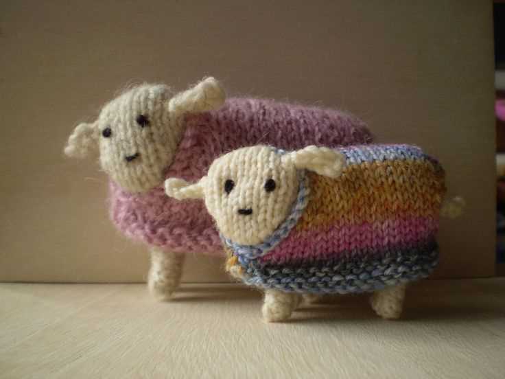 Knitted sheep pattern