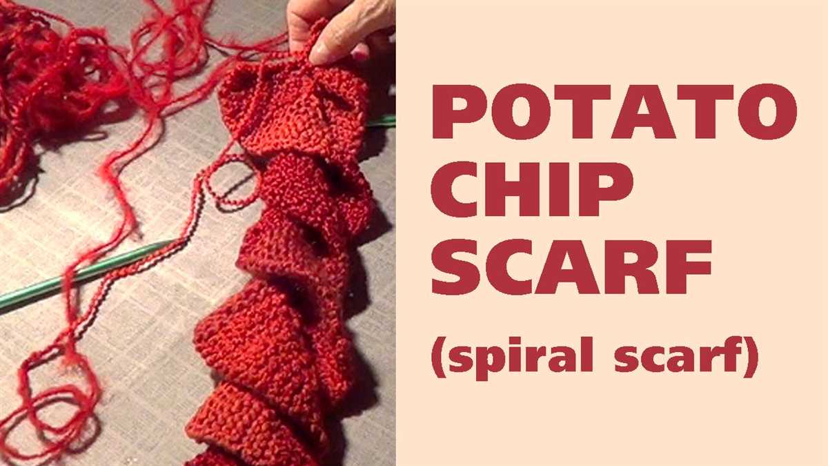 Knitted spiral scarf pattern free