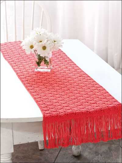 Knitted table runners free patterns