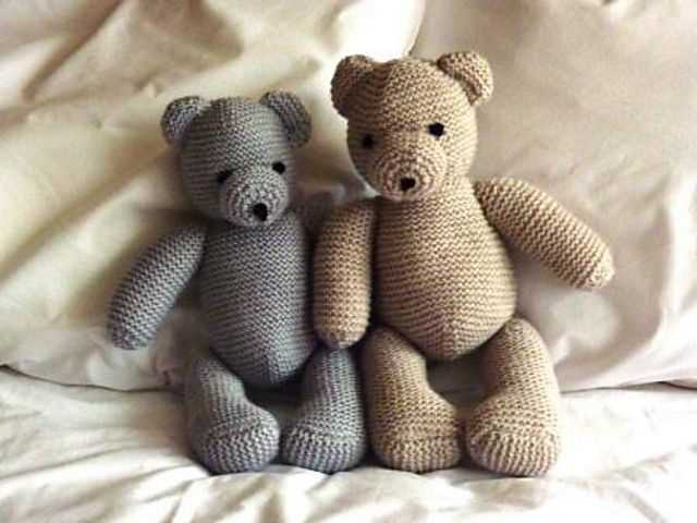 Knitted teddy bear pattern easy