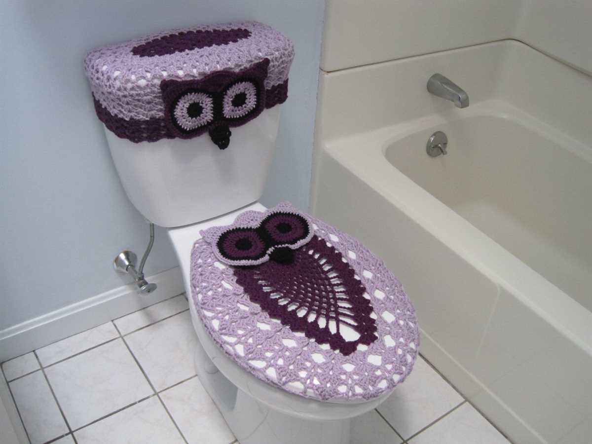 Knitted toilet seat cover pattern