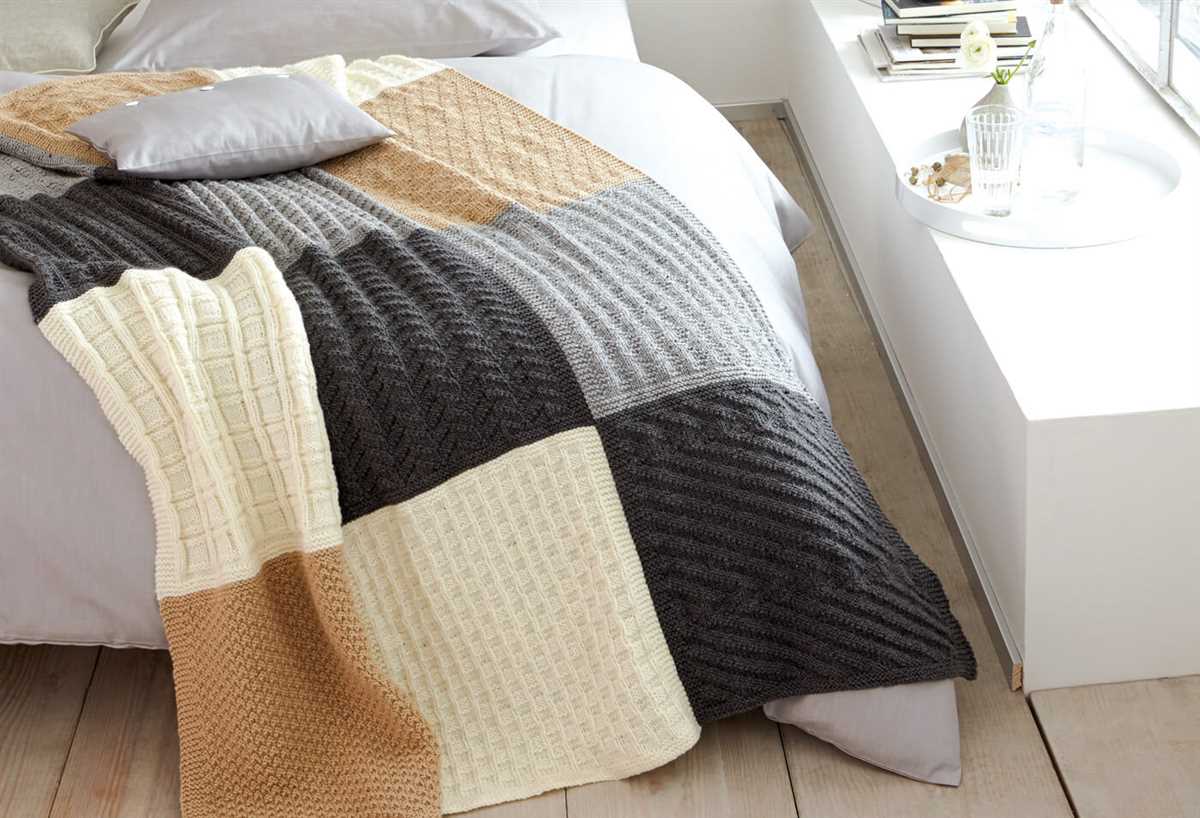 Knitted bed throws patterns