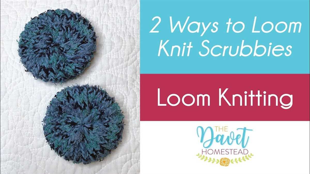 Knitted dish scrubbie pattern