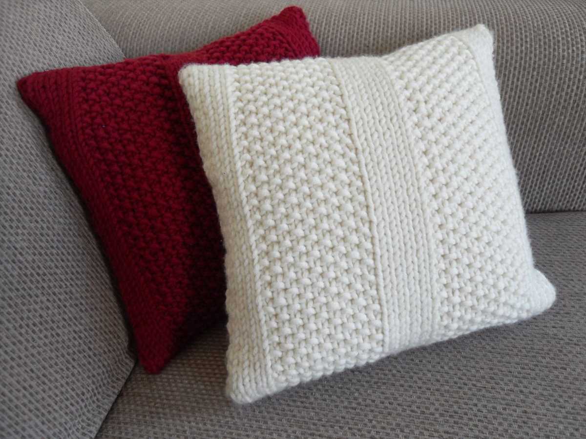 Knitted pillow cover patterns