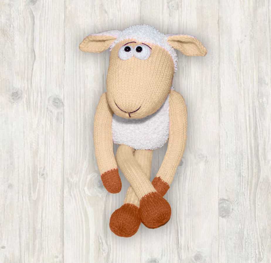 Knitted sheep pattern