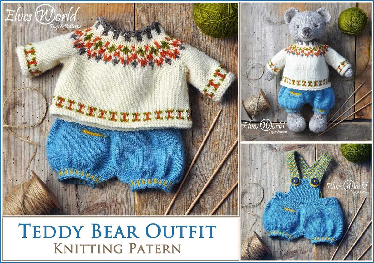 Knitted sweaters for teddy bears free patterns