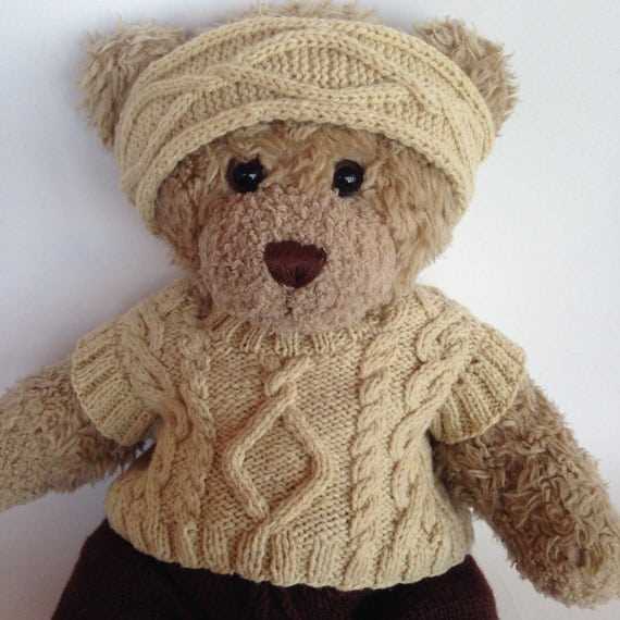 Knitted sweaters for teddy bears free patterns