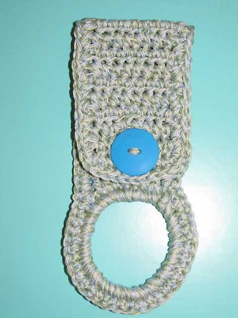 Knitted tea towel topper pattern